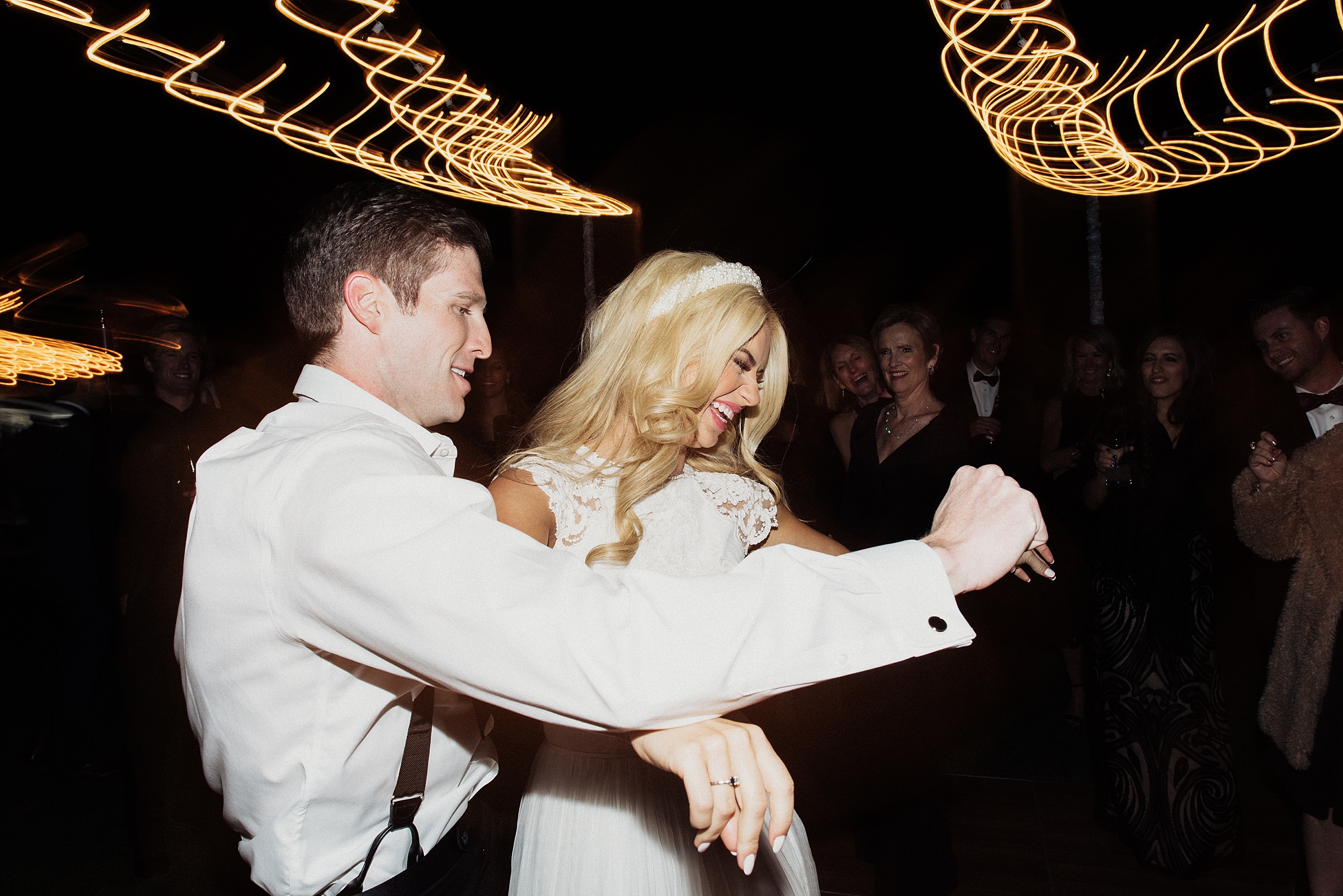 bride and groom dancing at cascata golf club